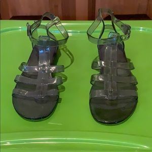BCBGMAXAZRIA Black Jelly Sandals